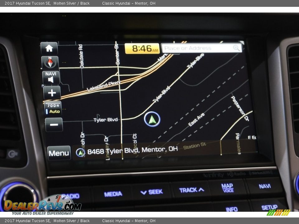 2017 Hyundai Tucson SE Molten Silver / Black Photo #10