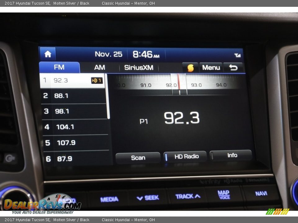 2017 Hyundai Tucson SE Molten Silver / Black Photo #11