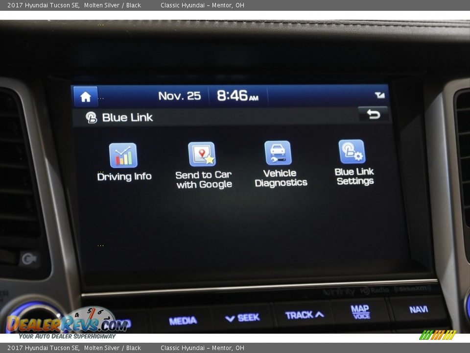 2017 Hyundai Tucson SE Molten Silver / Black Photo #13