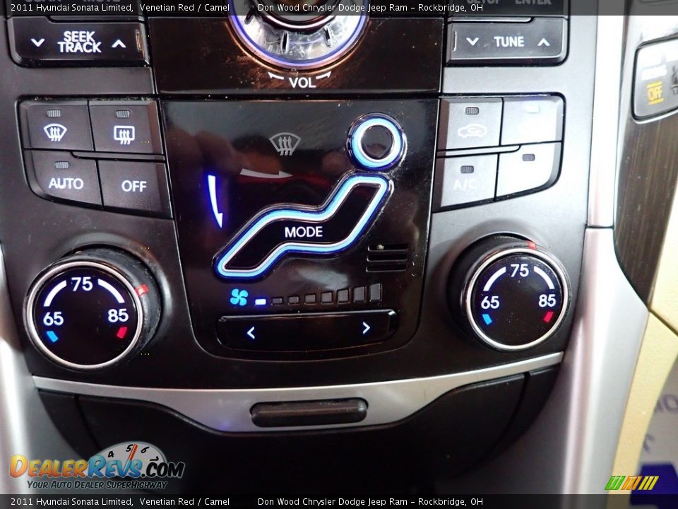 2011 Hyundai Sonata Limited Venetian Red / Camel Photo #21