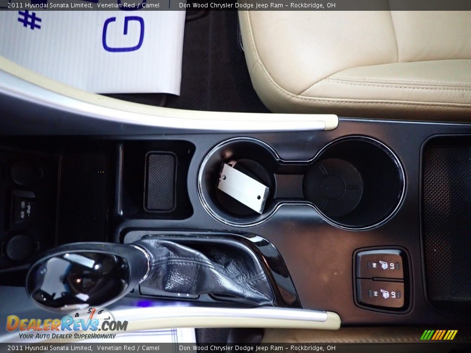 2011 Hyundai Sonata Limited Venetian Red / Camel Photo #22