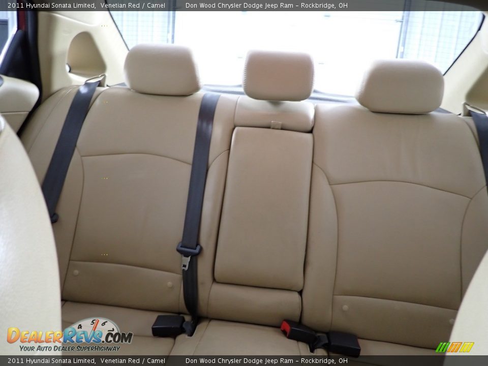 2011 Hyundai Sonata Limited Venetian Red / Camel Photo #23