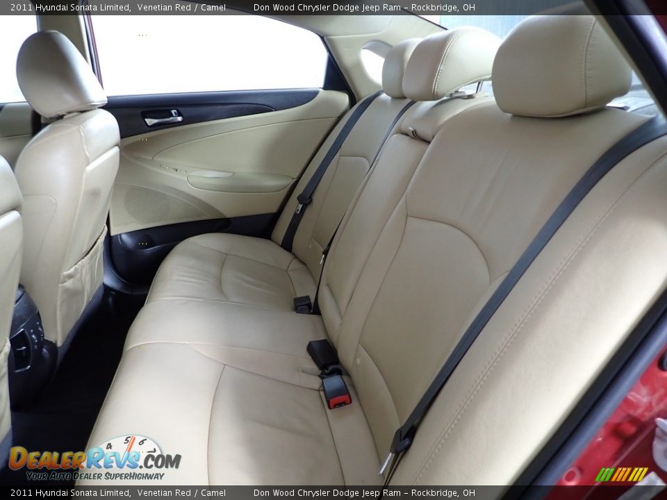 2011 Hyundai Sonata Limited Venetian Red / Camel Photo #25