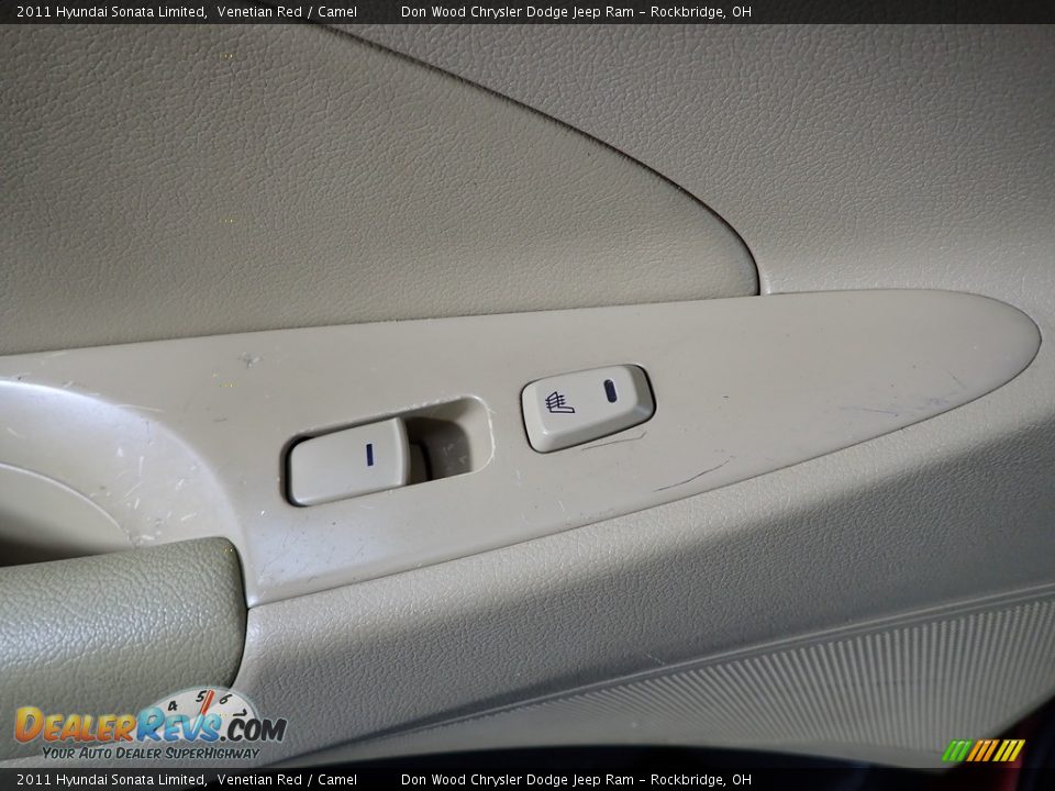 2011 Hyundai Sonata Limited Venetian Red / Camel Photo #26