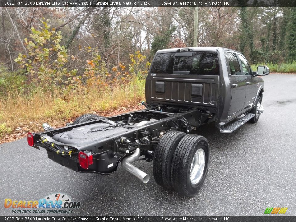 2022 Ram 3500 Laramie Crew Cab 4x4 Chassis Granite Crystal Metallic / Black Photo #6