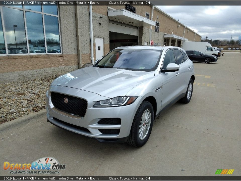 2019 Jaguar F-PACE Premium AWD Indus Silver Metallic / Ebony Photo #1