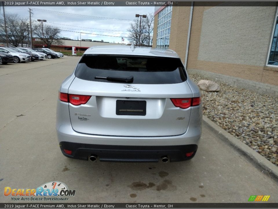 2019 Jaguar F-PACE Premium AWD Indus Silver Metallic / Ebony Photo #2