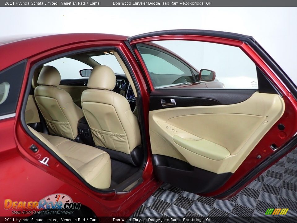 2011 Hyundai Sonata Limited Venetian Red / Camel Photo #30