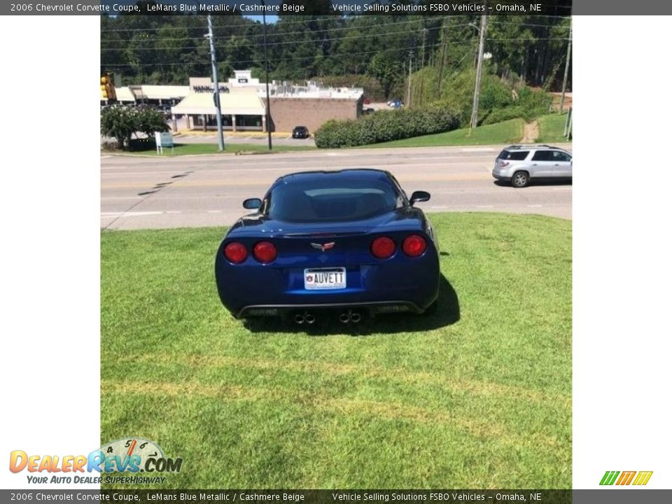 2006 Chevrolet Corvette Coupe LeMans Blue Metallic / Cashmere Beige Photo #4