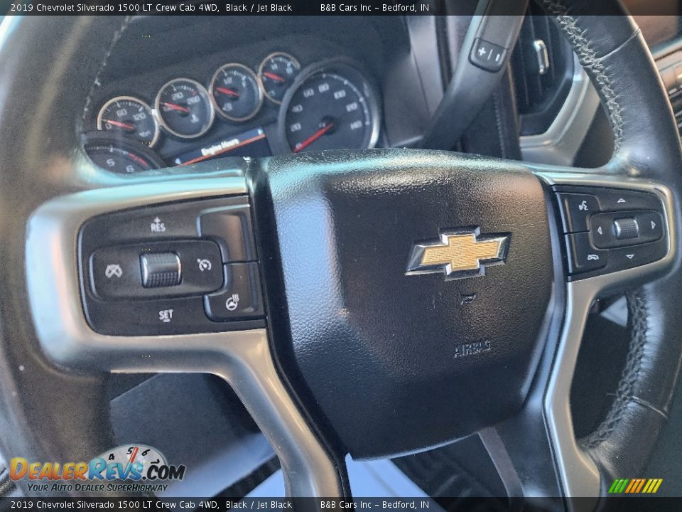 2019 Chevrolet Silverado 1500 LT Crew Cab 4WD Black / Jet Black Photo #5