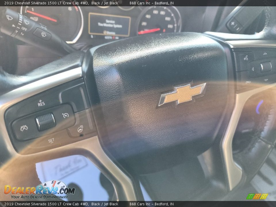 2019 Chevrolet Silverado 1500 LT Crew Cab 4WD Black / Jet Black Photo #21