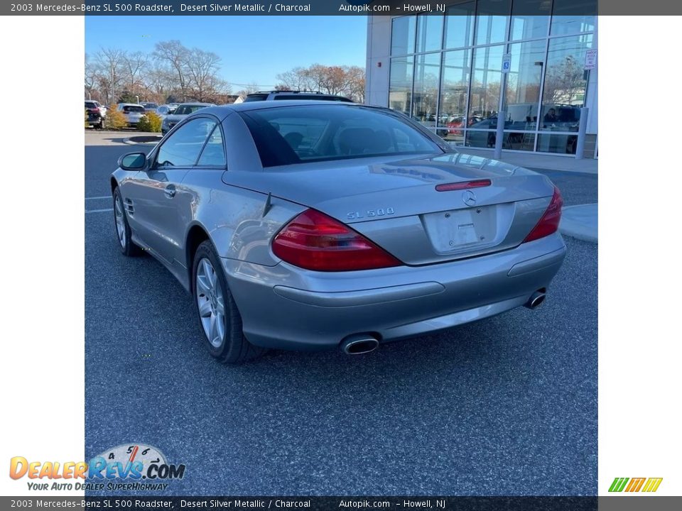 2003 Mercedes-Benz SL 500 Roadster Desert Silver Metallic / Charcoal Photo #3