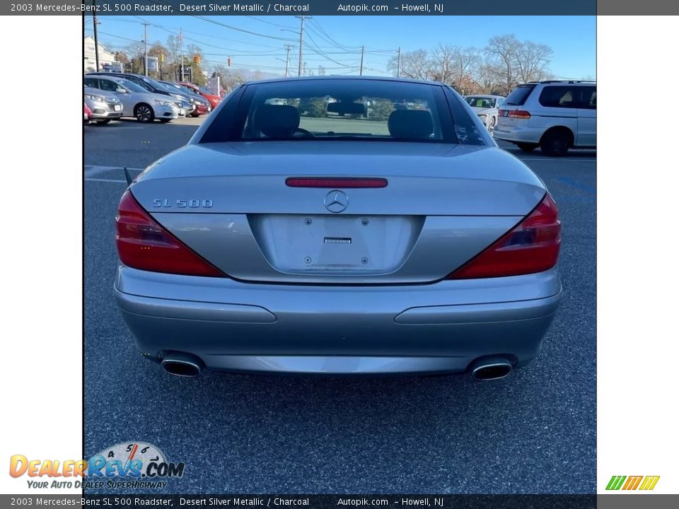 2003 Mercedes-Benz SL 500 Roadster Desert Silver Metallic / Charcoal Photo #4