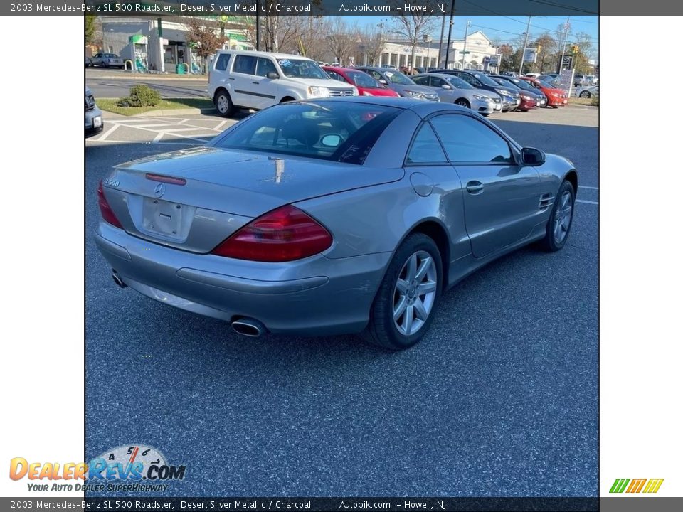 2003 Mercedes-Benz SL 500 Roadster Desert Silver Metallic / Charcoal Photo #5