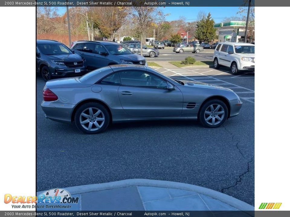 2003 Mercedes-Benz SL 500 Roadster Desert Silver Metallic / Charcoal Photo #6