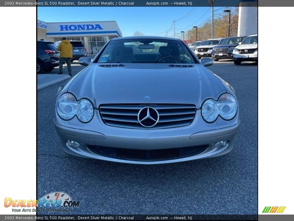 2003 Mercedes-Benz SL 500 Roadster Desert Silver Metallic / Charcoal Photo #8