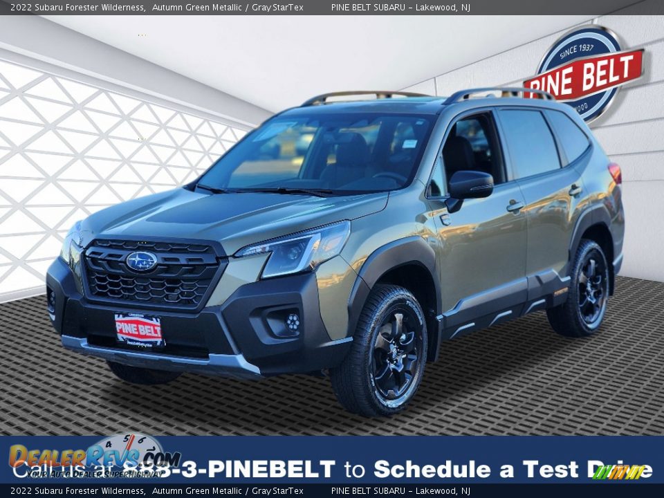 2022 Subaru Forester Wilderness Autumn Green Metallic / Gray StarTex Photo #1