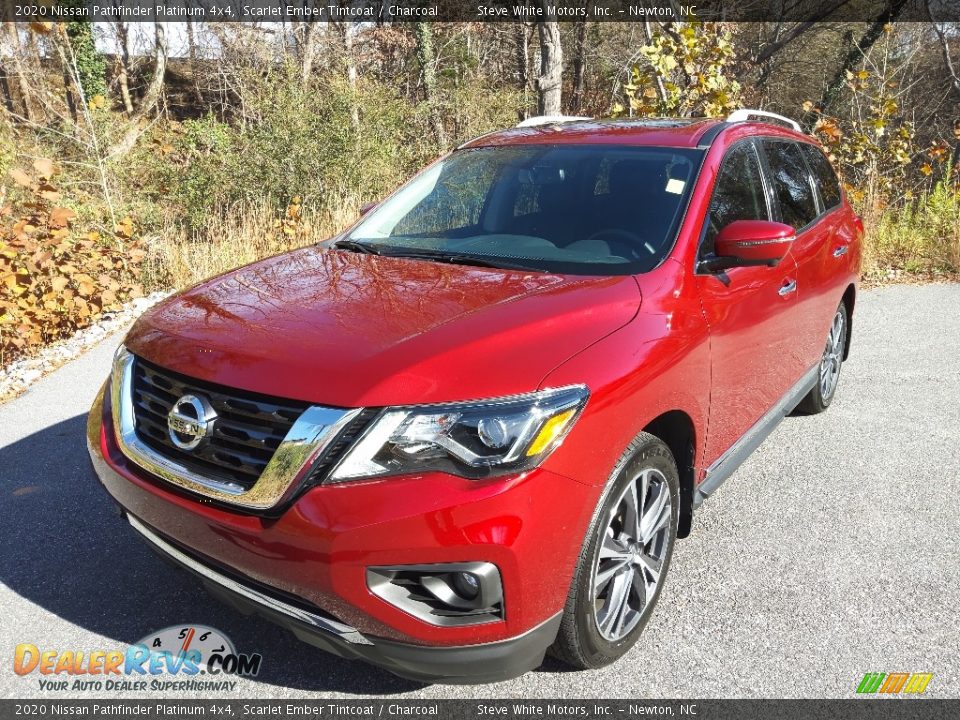 2020 Nissan Pathfinder Platinum 4x4 Scarlet Ember Tintcoat / Charcoal Photo #3