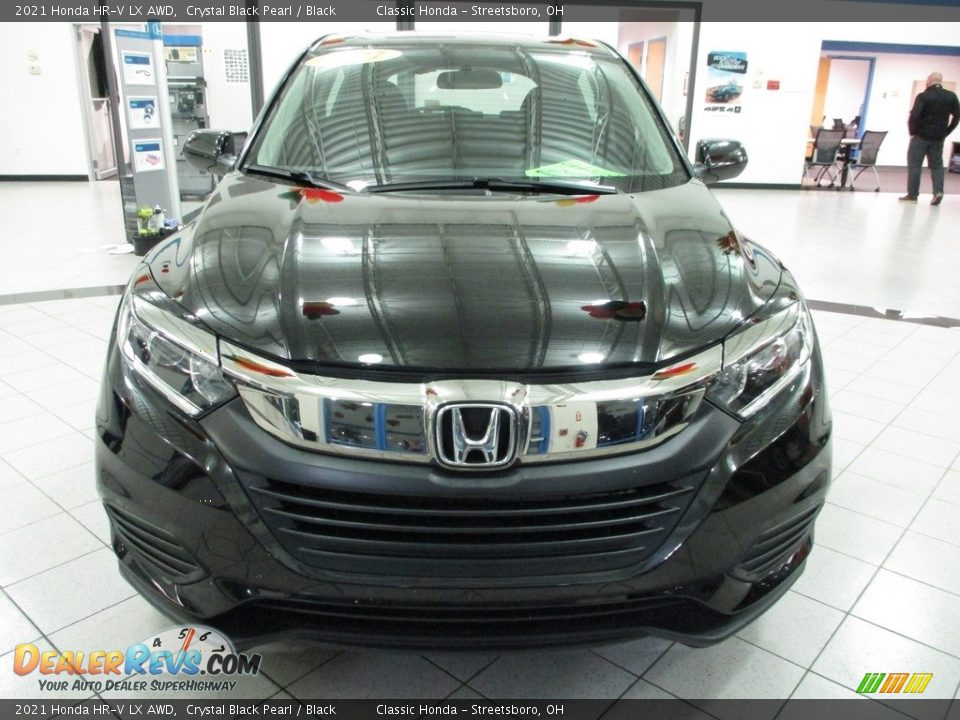 2021 Honda HR-V LX AWD Crystal Black Pearl / Black Photo #2