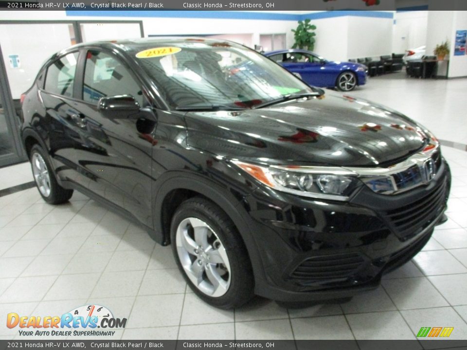 2021 Honda HR-V LX AWD Crystal Black Pearl / Black Photo #3