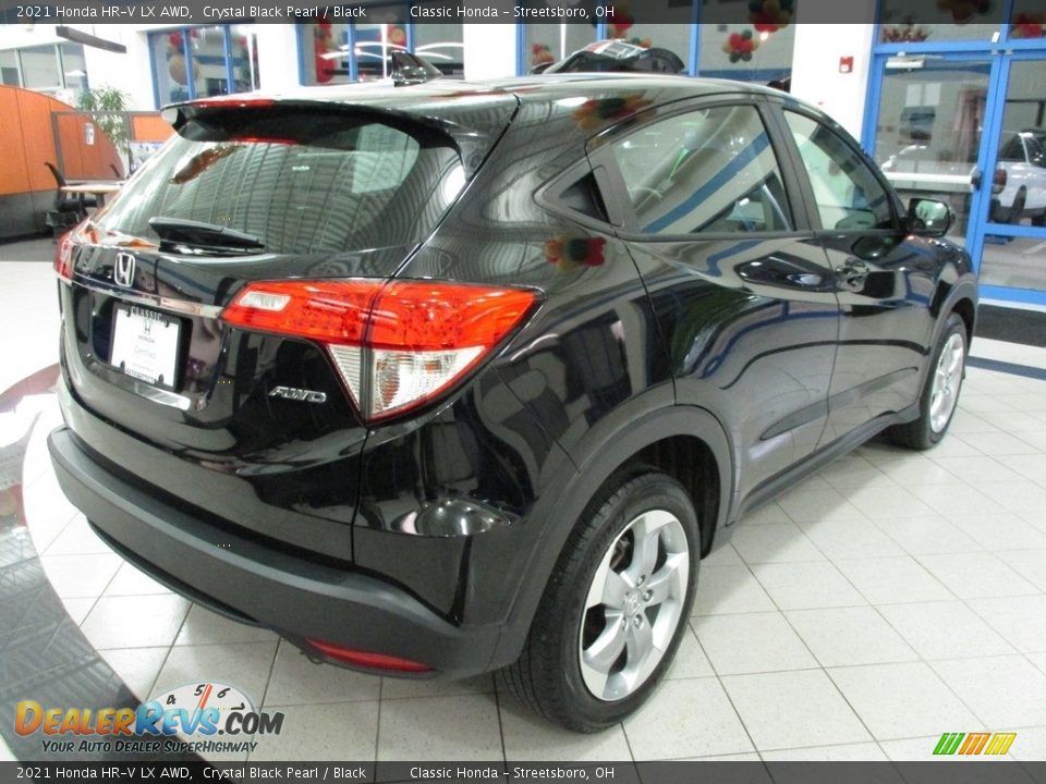 2021 Honda HR-V LX AWD Crystal Black Pearl / Black Photo #7