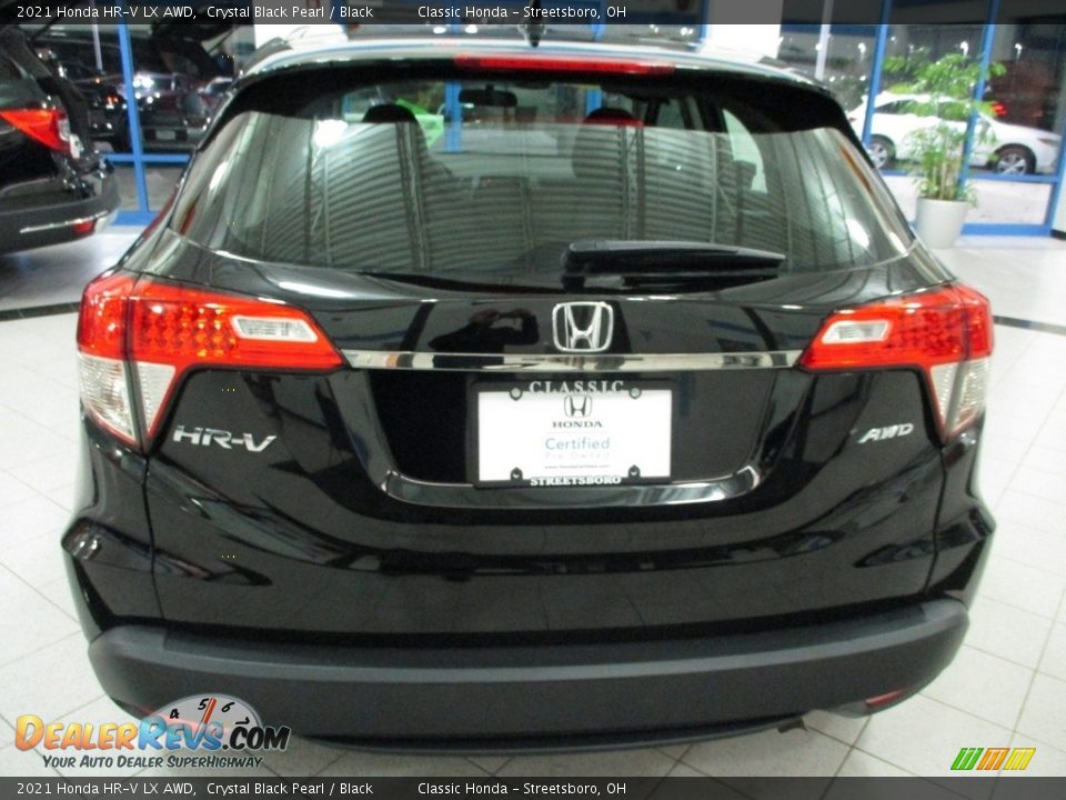 2021 Honda HR-V LX AWD Crystal Black Pearl / Black Photo #8