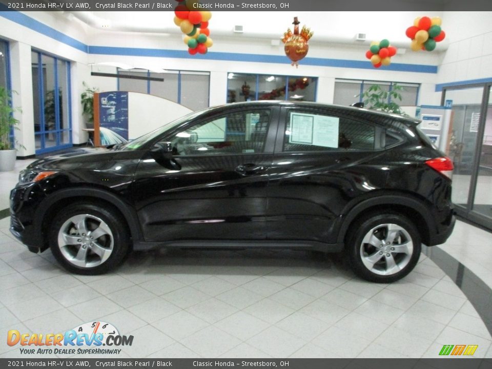 2021 Honda HR-V LX AWD Crystal Black Pearl / Black Photo #10