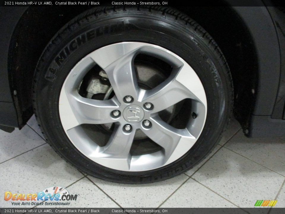 2021 Honda HR-V LX AWD Crystal Black Pearl / Black Photo #12