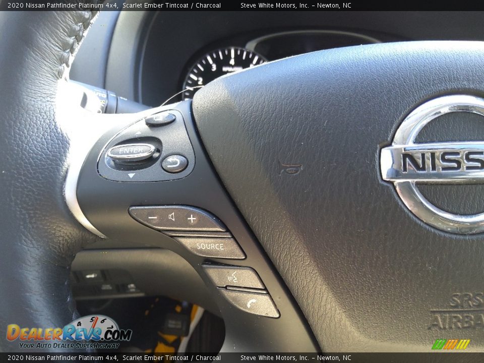 2020 Nissan Pathfinder Platinum 4x4 Steering Wheel Photo #22