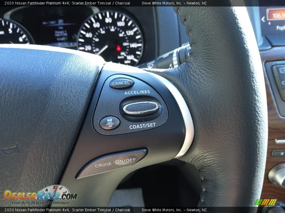 2020 Nissan Pathfinder Platinum 4x4 Steering Wheel Photo #23
