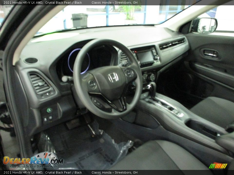 2021 Honda HR-V LX AWD Crystal Black Pearl / Black Photo #28