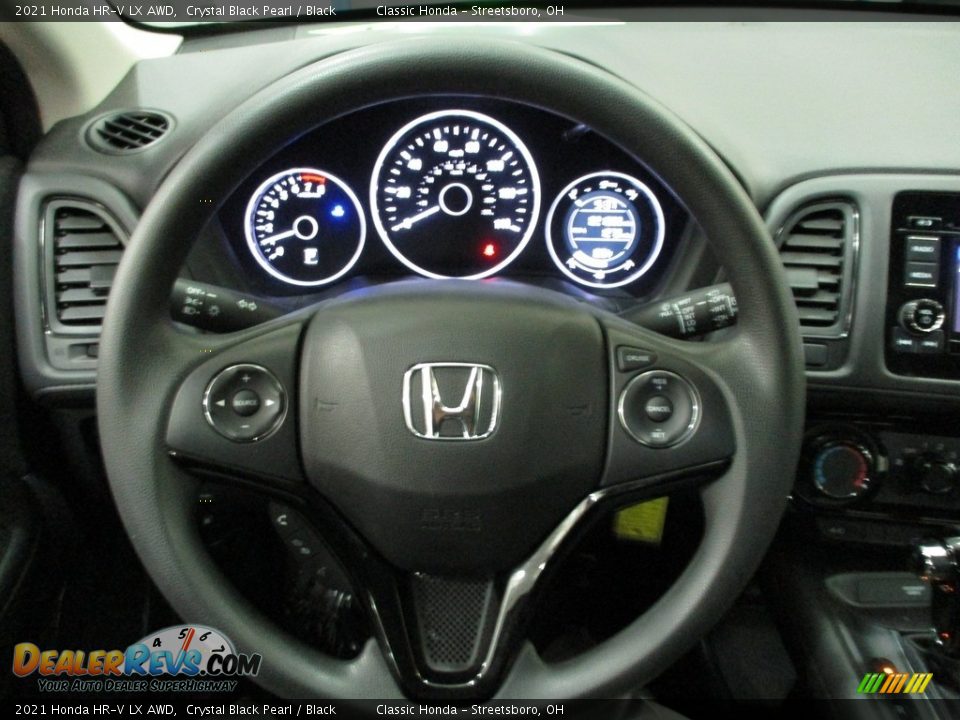 2021 Honda HR-V LX AWD Crystal Black Pearl / Black Photo #31
