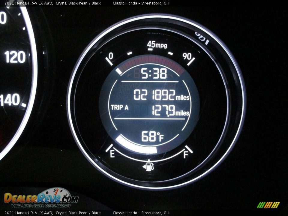 2021 Honda HR-V LX AWD Crystal Black Pearl / Black Photo #34