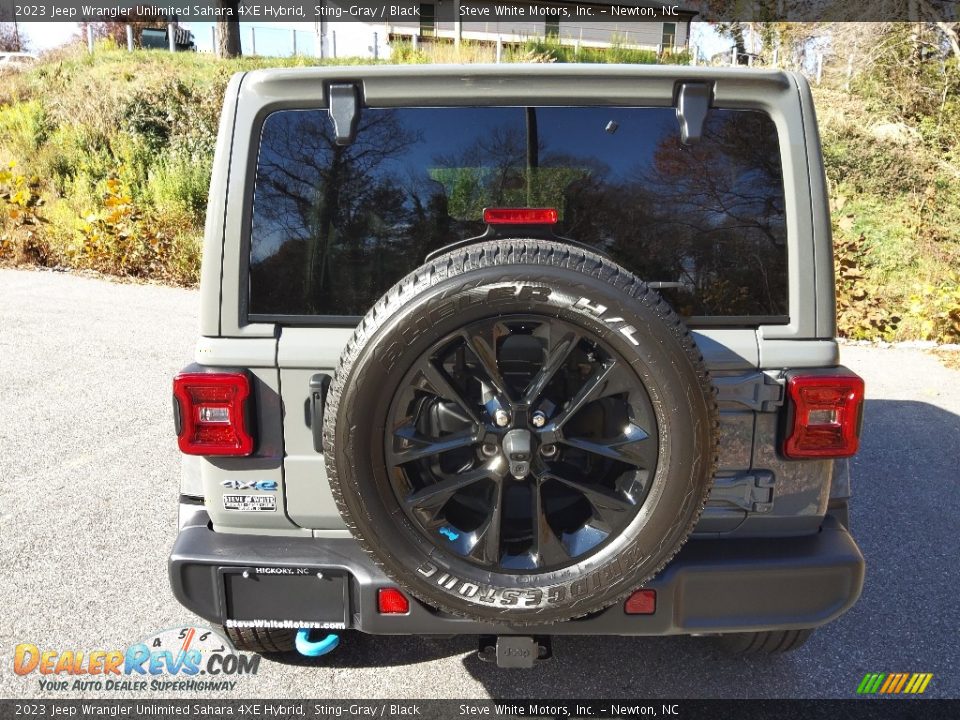 2023 Jeep Wrangler Unlimited Sahara 4XE Hybrid Sting-Gray / Black Photo #7