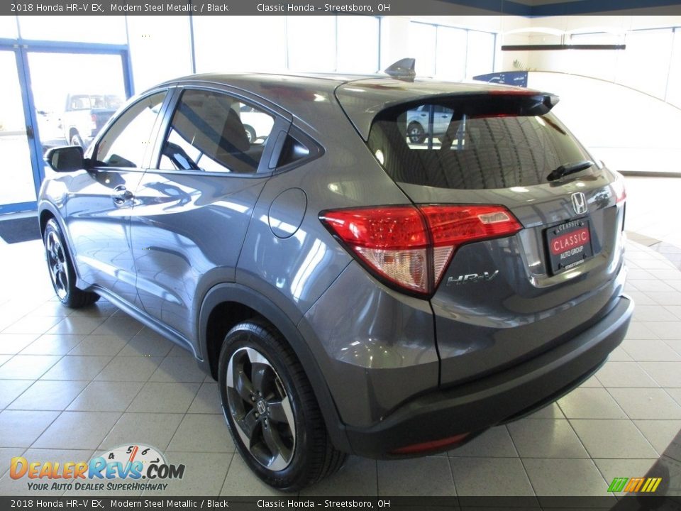 2018 Honda HR-V EX Modern Steel Metallic / Black Photo #9