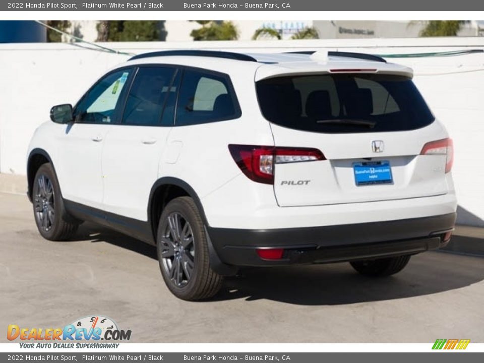 2022 Honda Pilot Sport Platinum White Pearl / Black Photo #2