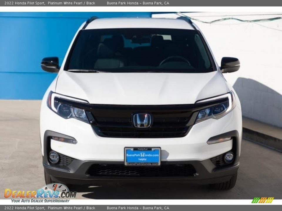 2022 Honda Pilot Sport Platinum White Pearl / Black Photo #3