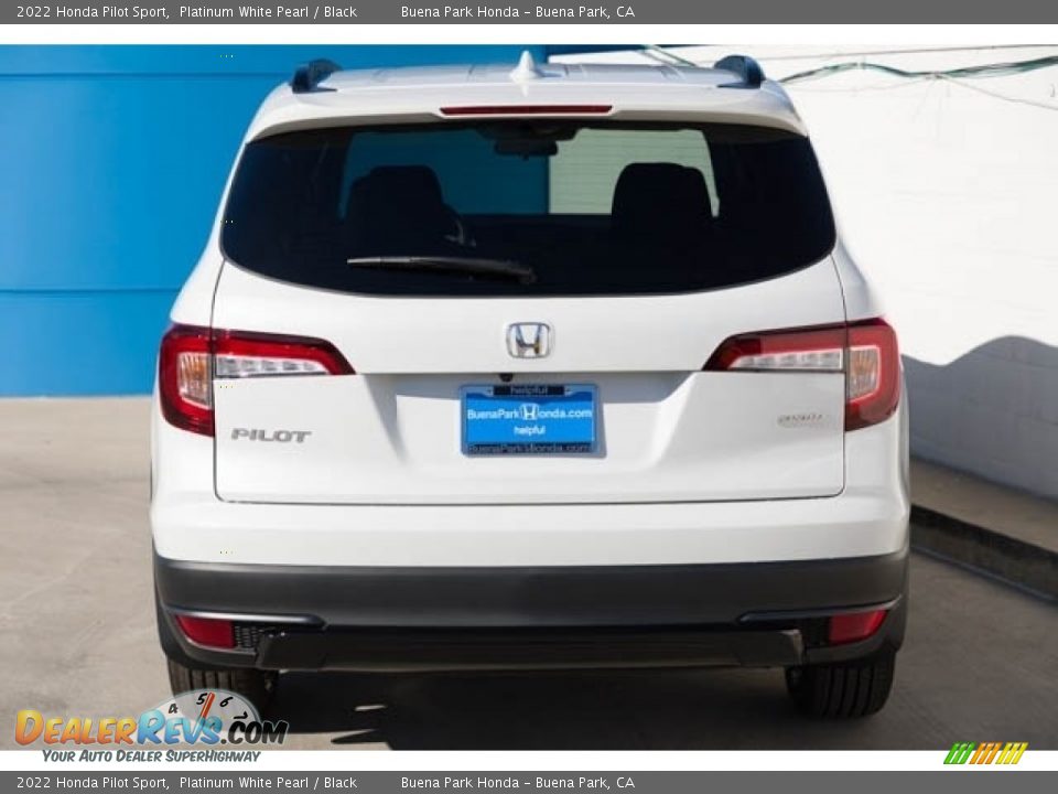 2022 Honda Pilot Sport Platinum White Pearl / Black Photo #5