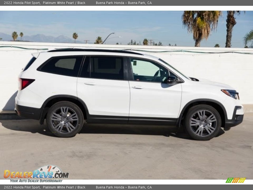 Platinum White Pearl 2022 Honda Pilot Sport Photo #8