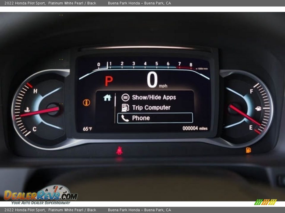 2022 Honda Pilot Sport Gauges Photo #18