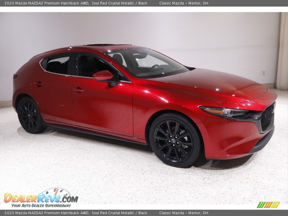 2020 Mazda MAZDA3 Premium Hatchback AWD Soul Red Crystal Metallic / Black Photo #1