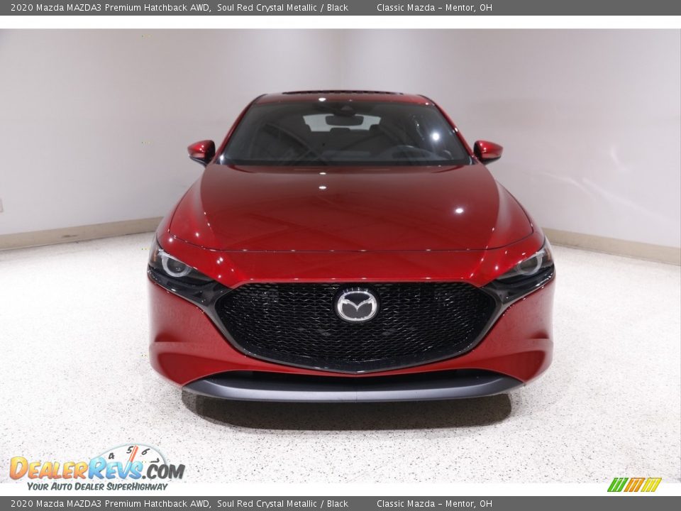 2020 Mazda MAZDA3 Premium Hatchback AWD Soul Red Crystal Metallic / Black Photo #2