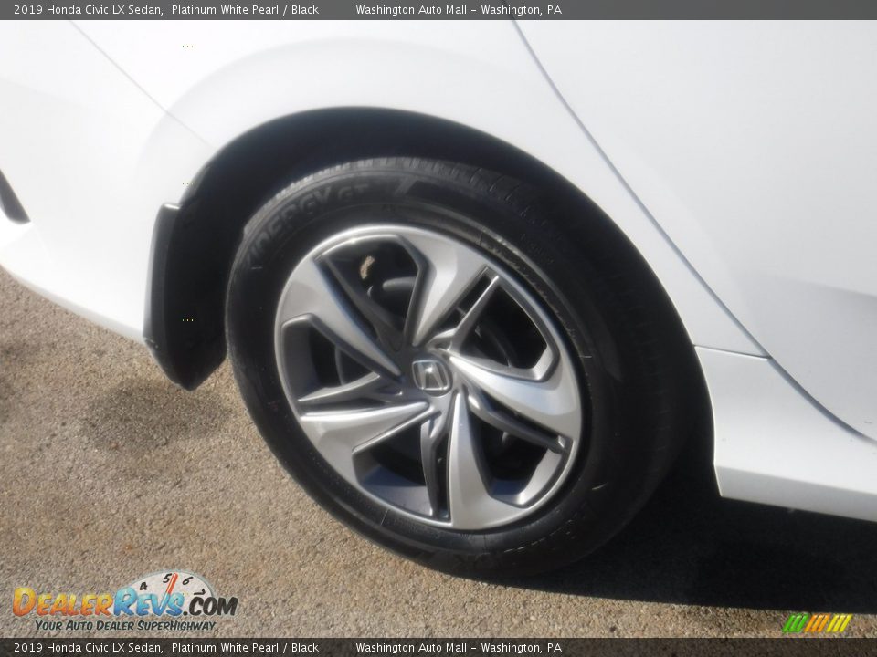 2019 Honda Civic LX Sedan Platinum White Pearl / Black Photo #3