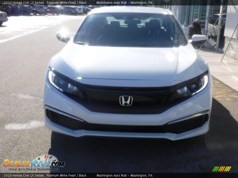 2019 Honda Civic LX Sedan Platinum White Pearl / Black Photo #5
