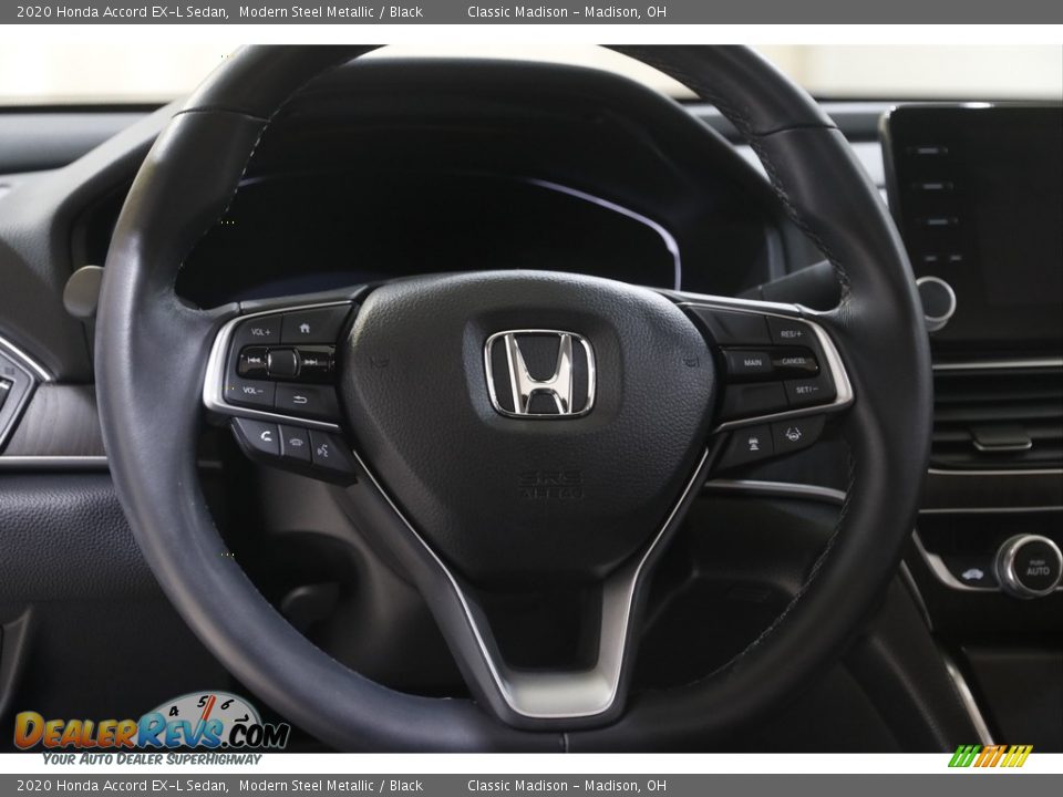2020 Honda Accord EX-L Sedan Modern Steel Metallic / Black Photo #7