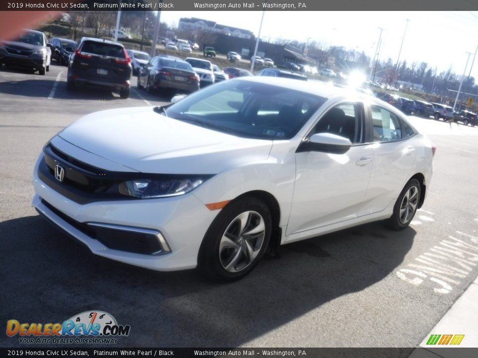 2019 Honda Civic LX Sedan Platinum White Pearl / Black Photo #6