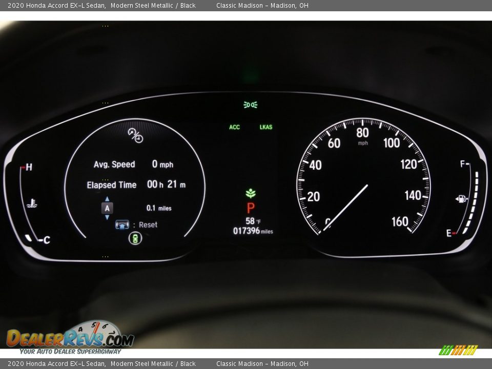 2020 Honda Accord EX-L Sedan Modern Steel Metallic / Black Photo #8