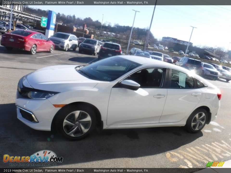 2019 Honda Civic LX Sedan Platinum White Pearl / Black Photo #7