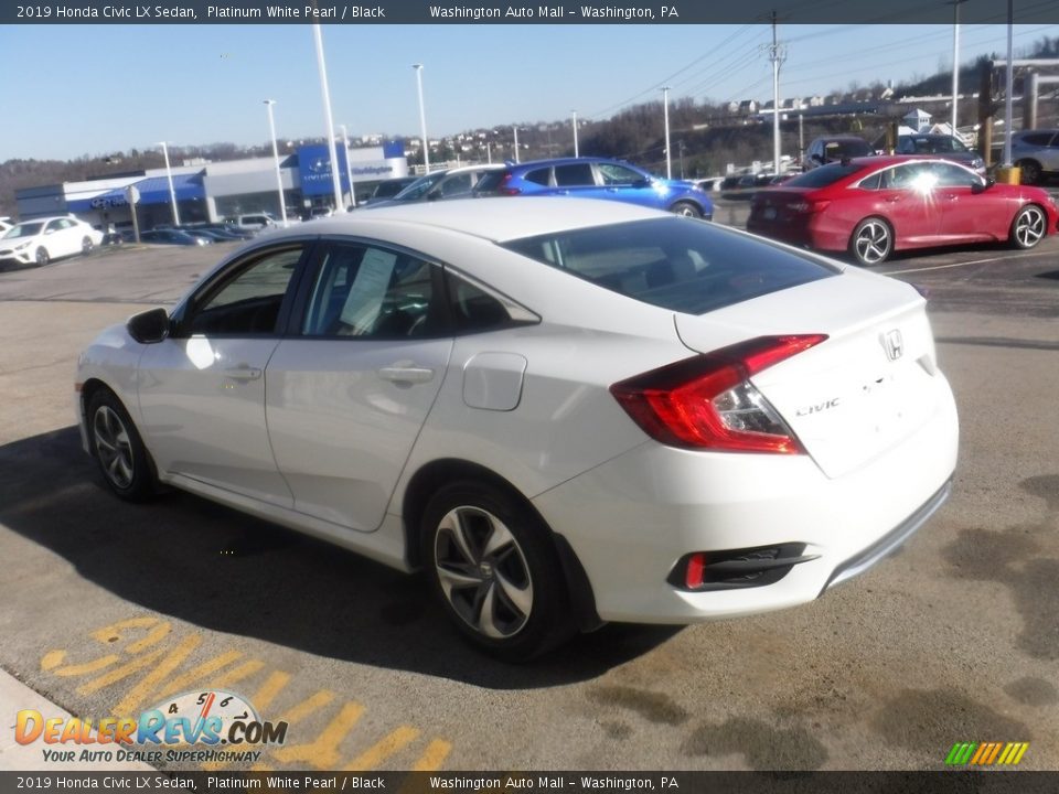 2019 Honda Civic LX Sedan Platinum White Pearl / Black Photo #8