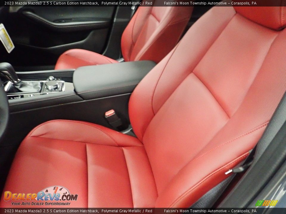 2023 Mazda Mazda3 2.5 S Carbon Edition Hatchback Polymetal Gray Metallic / Red Photo #11
